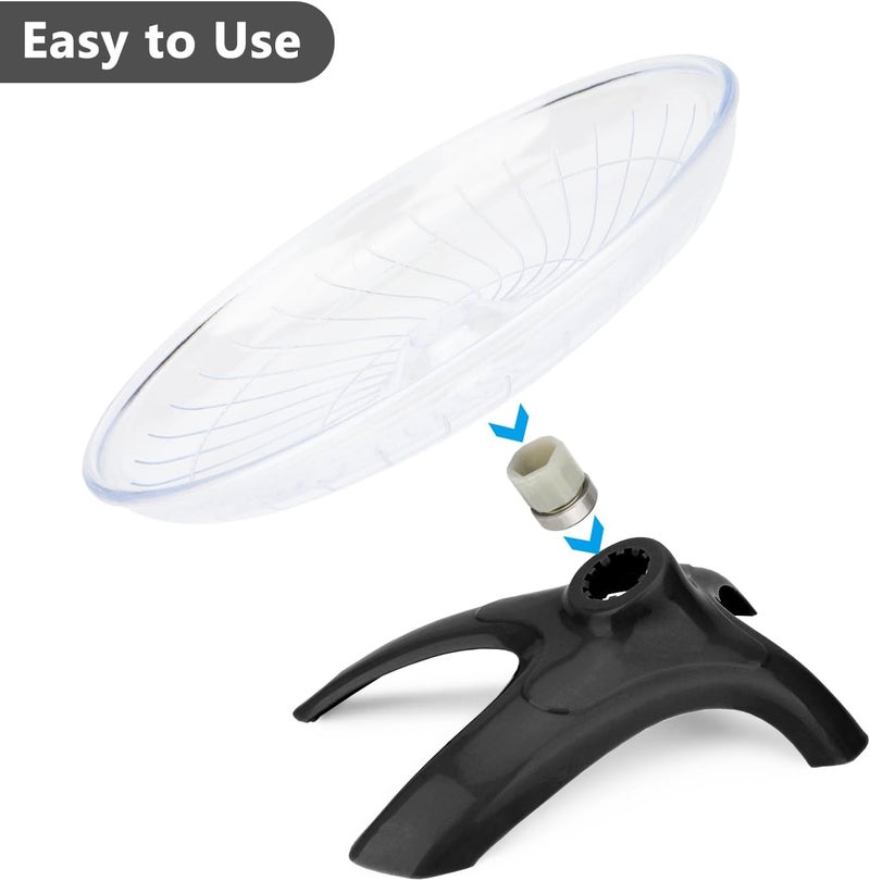 Reshiho Hamster Wheel Silent Hamster Exercise Wheel Running Spinner Hamster Flying Saucer for Hamsters Gerbils Mice and Other Small Pets (Black) - Image 5